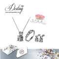 Destiny Jewellery Crystal From Swarovski Especially Set Pendant Ring and Earrings